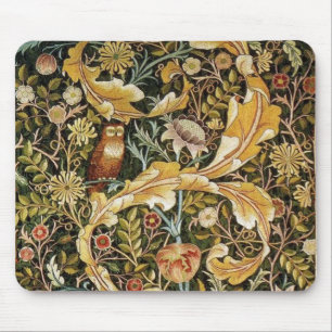 William Morris Owl an Acanthus Mousepad