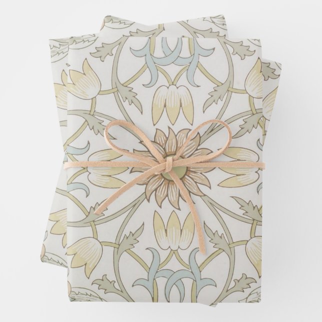 William Morris Papier à enveloppement Floral (En situation)