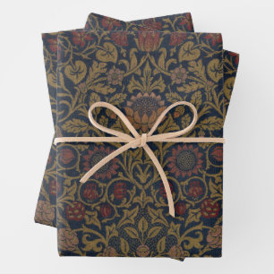 William Morris : Papier à enveloppement violet et 