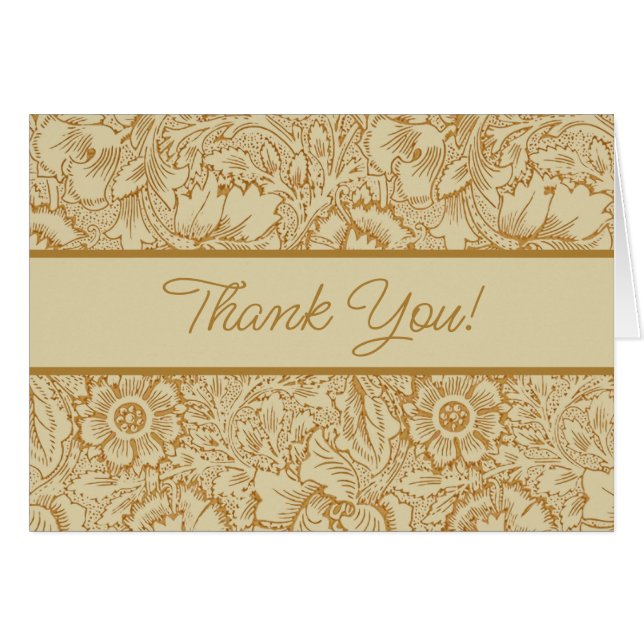 William Morris Papier peint floral Poppy (Devant horizontal)