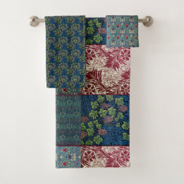 William Morris Patch Art Nouveau    Badhandtuch Set