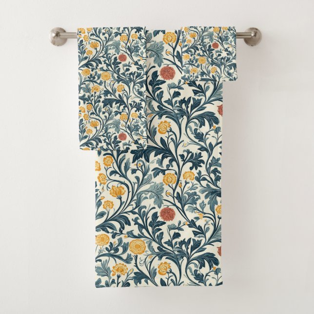 William Morris Pattern Badhandtuch Set (Insitu)