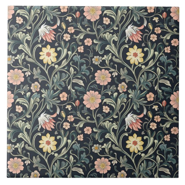 William Morris Pattern Fliese (Vorderseite)