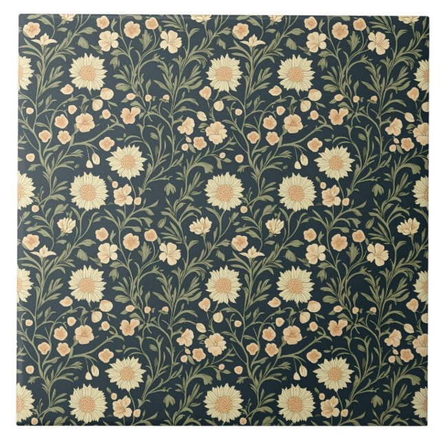 William Morris Pattern Fliese (Vorderseite)