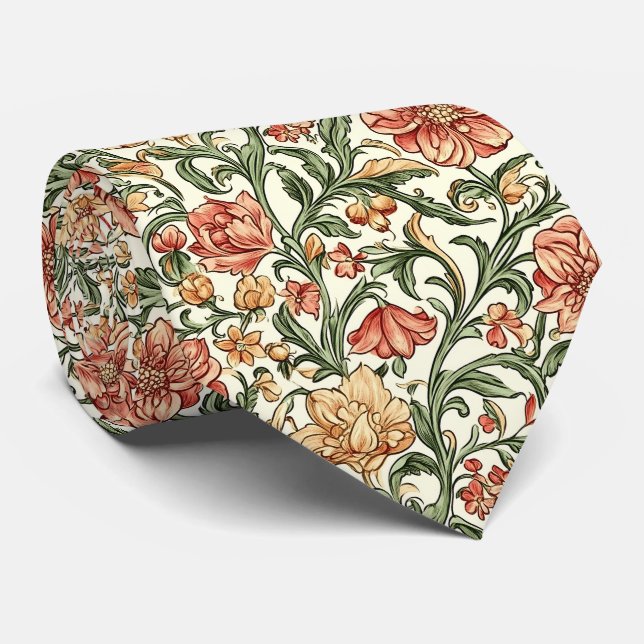 William Morris Pattern Krawatte (Gerollt)