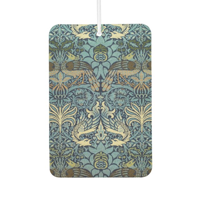 William Morris Peacock and Dragon Woven Design Autolufterfrischer (Vorderseite)