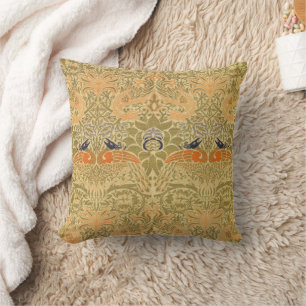 William Morris Peacock & Dragon Arts & Crafts Kissen