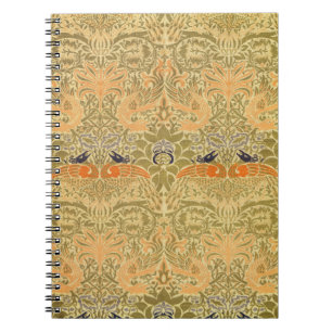 William Morris Peacock & Dragon Arts & Crafts Notizblock