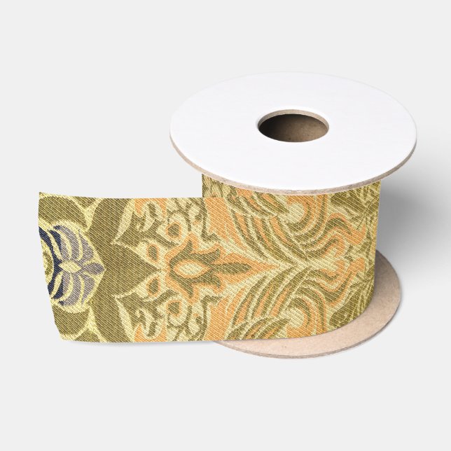 William Morris Peacock & Dragon Arts & Crafts Satinband (Spule)