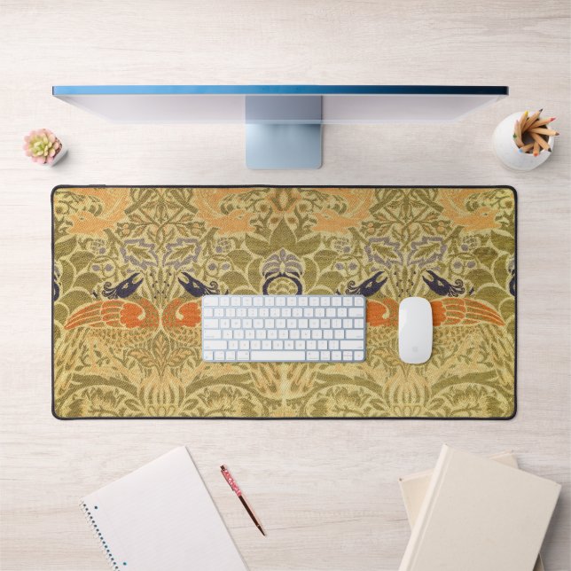 William Morris Peacock & Dragon Arts & Crafts Schreibtischunterlage (Büro 1)