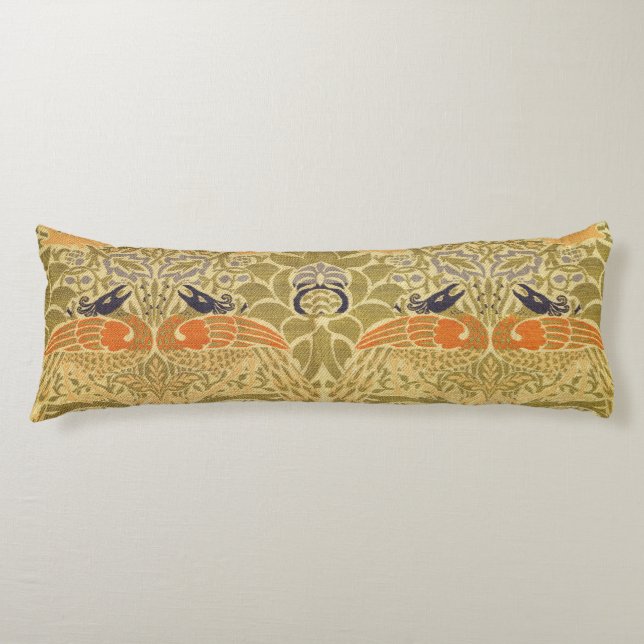 William Morris Peacock & Dragon Arts & Crafts Seitenschläferkissen (Vorderseite)
