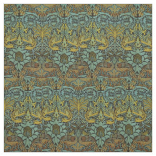 William Morris Peacock Dragon Wallpaper Stoff