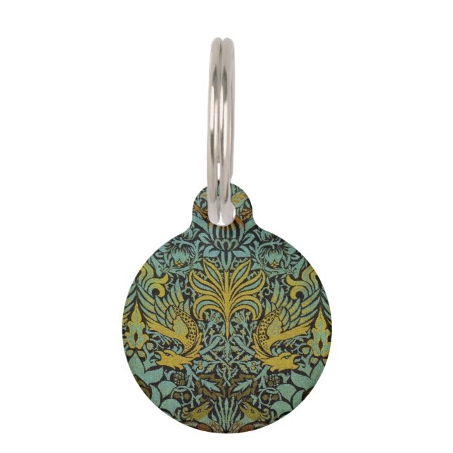 William Morris Peacock Dragon Wallpaper Tiernamensmarke (Vorderseite)
