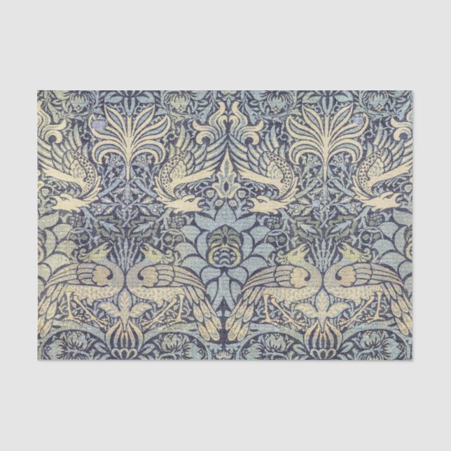 William Morris Peacock und Dragon Seidenpapier (Vorderseite)