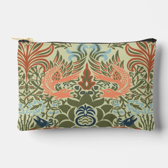 William Morris Peacock und Dragon Zubehörtasche (Vorderseite)