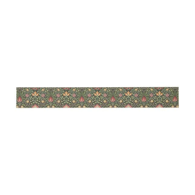 William Morris Persian Floral Antique Einladungsbanderole (Flach)