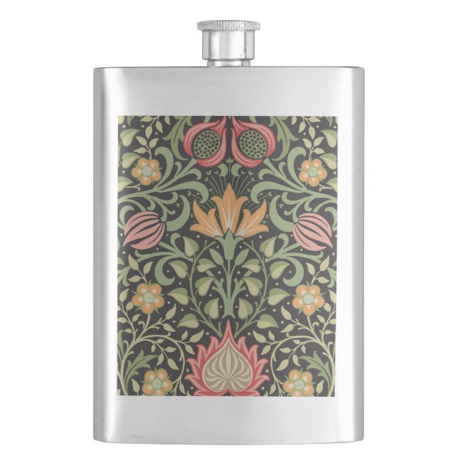 William Morris Persian Floral Antique Flachmann (Vorderseite)