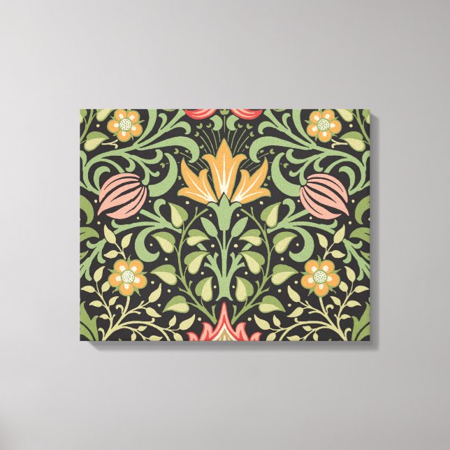 William Morris Persian Floral Antique Leinwanddruck (Vorderseite)