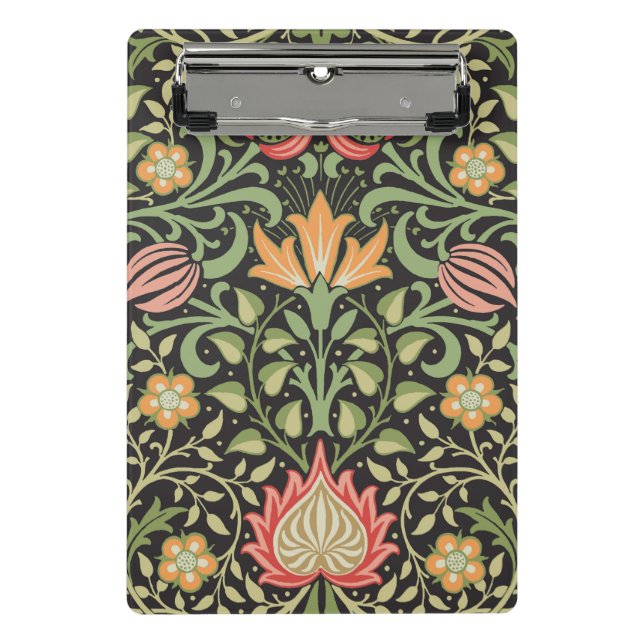 William Morris Persian Floral Antique Mini Klemmbrett (Vorderseite)