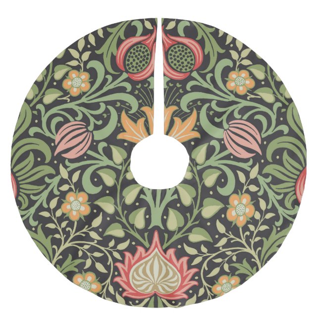 William Morris Persian Floral Antique Polyester Weihnachtsbaumdecke (Vorderseite)