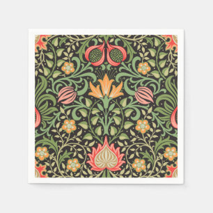 William Morris Persian Floral Antique Serviette