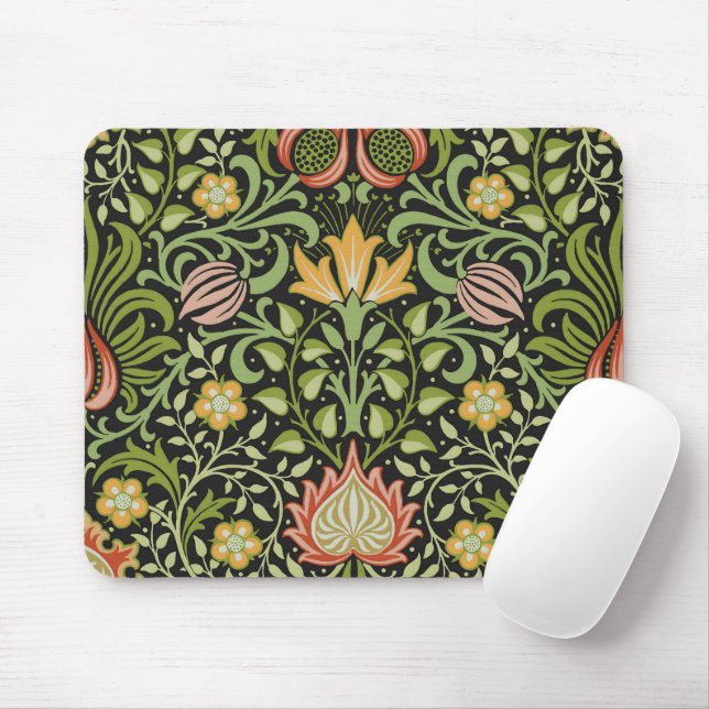 William Morris Persian Floral Botanical Design Mousepad (Mit Mouse)