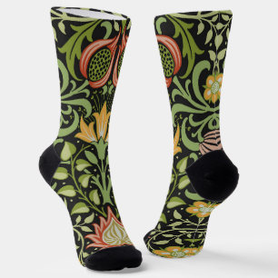 William Morris Persian Floral Botanical Design Socken