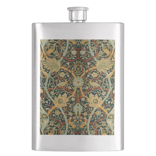 William Morris Persian Oriental Tepet Art Flachmann (Vorderseite)