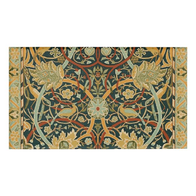 William Morris Persian Oriental Tepet Art Namenschild (Vorderseite)