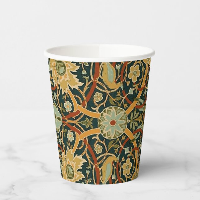 William Morris Persian Oriental Tepet Art Pappbecher (Links)