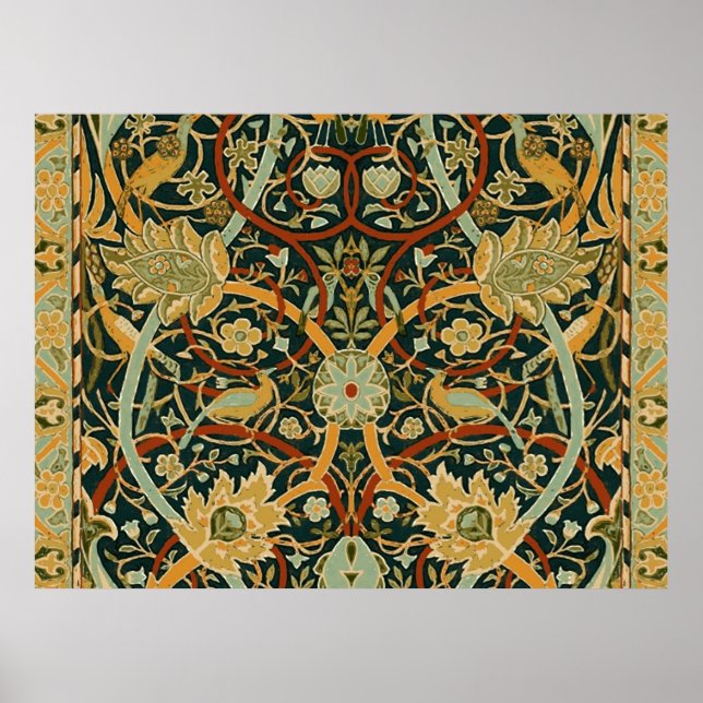William Morris Persian Oriental Tepet Art Poster (Vorne)