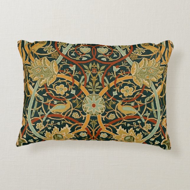 William Morris Persian Oriental Tepet Art Zierkissen (Rückseite)