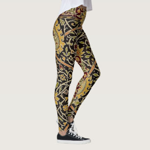 William Morris Persian Tepet Art Print Design Leggings