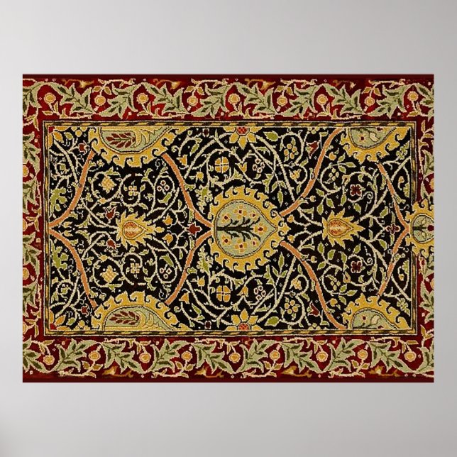 William Morris Persian Tepet Art Print Design Poster (Vorne)