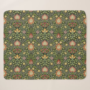 William Morris Persisch Schwarze Blumengestaltung Sherpadecke