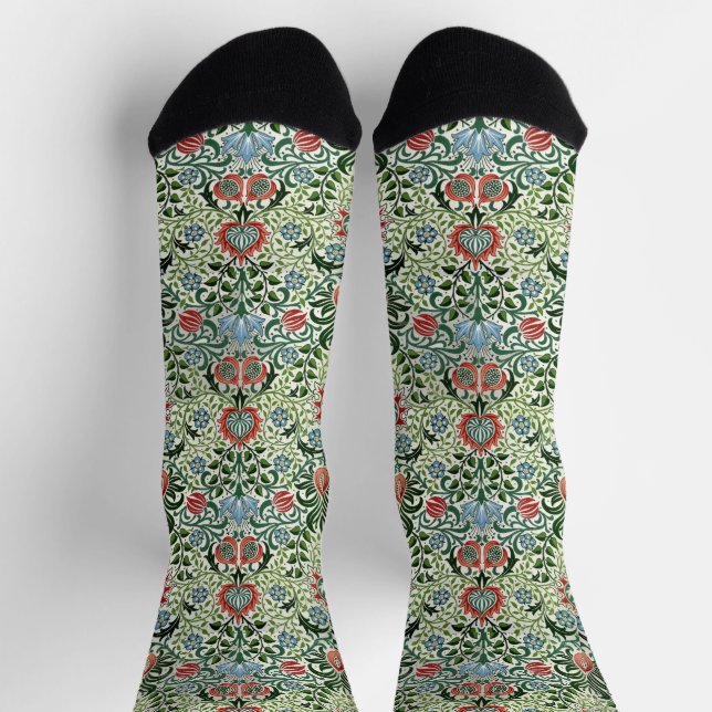 William Morris "Persisches Floral" Socken (Oben)