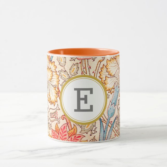 William Morris PERSONALISIERT INITIAL Tasse (Zentrum)