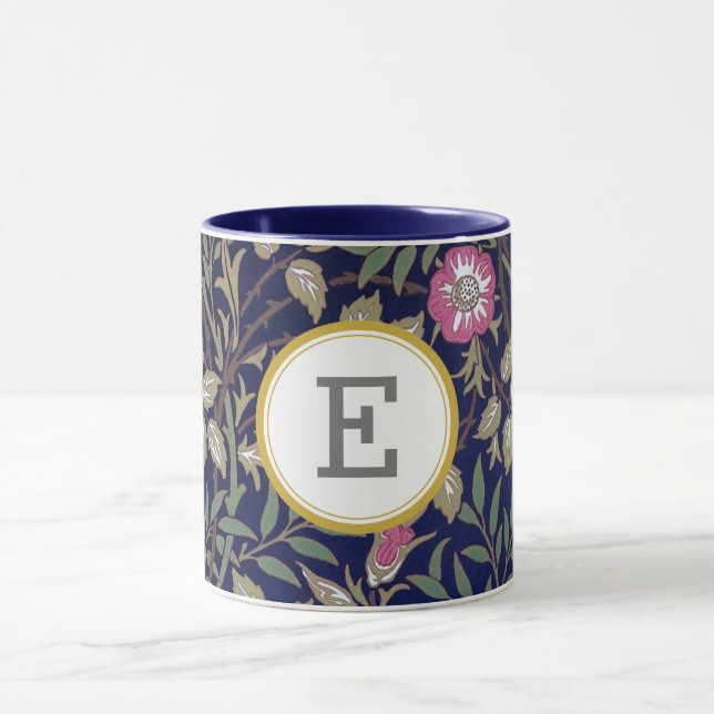 William Morris PERSONALISIERT INITIAL Tasse (Zentrum)