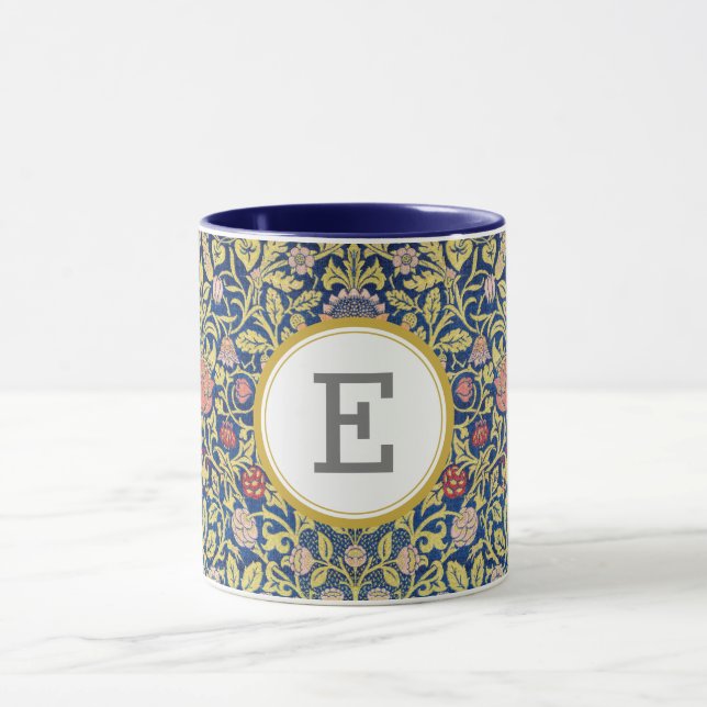 William Morris PERSONALISIERT INITIAL Tasse (Zentrum)