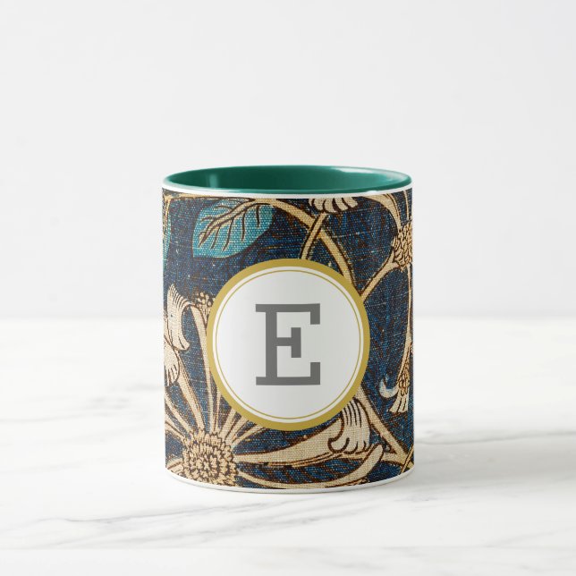 William Morris PERSONALISIERT INITIAL Tasse (Zentrum)
