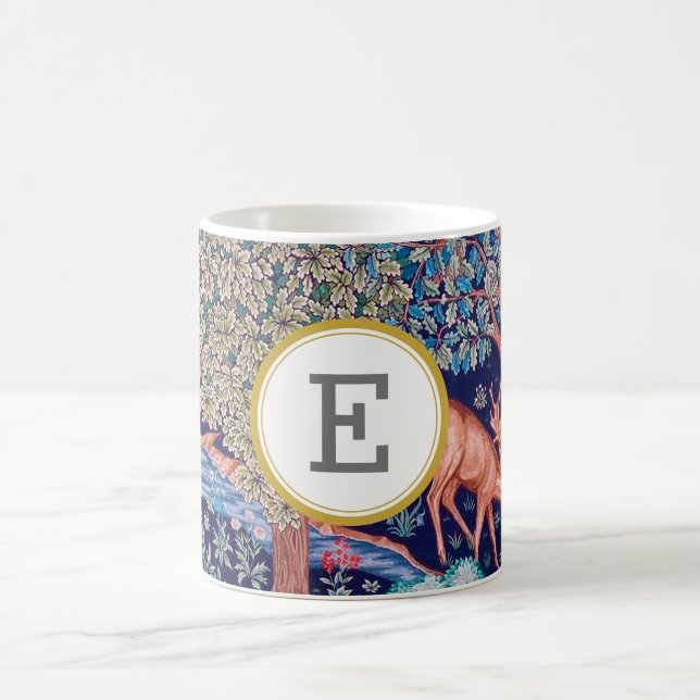 William Morris PERSONALISIERTE INITIALE Kaffeetasse (Mittel)