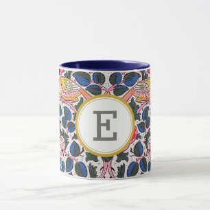 William Morris PERSONALISIERTE INITIALE Tasse