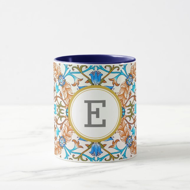 William Morris PERSONALISIERTE INITIALE Tasse (Zentrum)