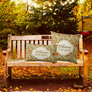 William Morris Personalisierter Herbstsonnenplatz Kissen