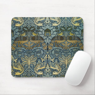 William Morris Pfau Drache Klassiker Mousepad