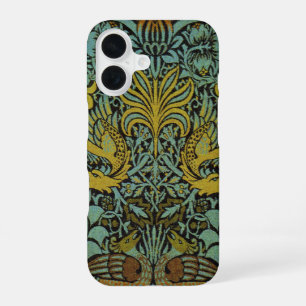 William Morris Pfau Drache Tapete iPhone 16 Hülle
