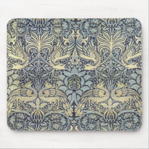 William Morris Pfau und Drache Mousepad