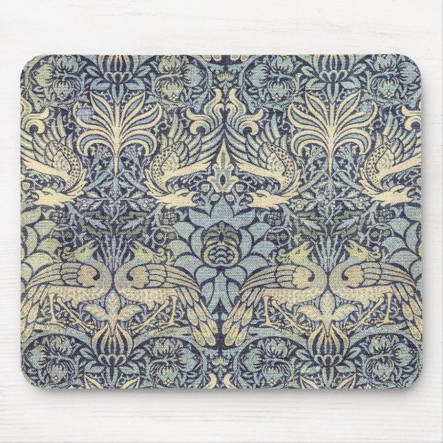 William Morris Pfau und Drache Mousepad (Vorne)