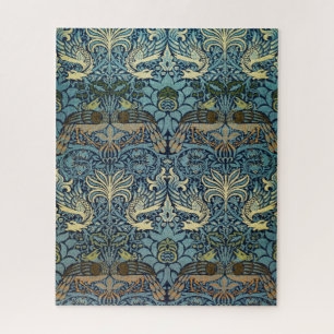William Morris Pfau und Drache Webdesign