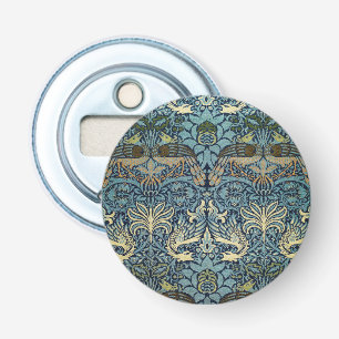 William Morris Pfau und Drache Webdesign Flaschenöffner